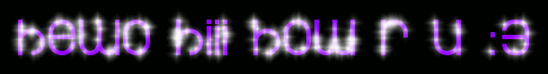 sparkly text saying 'hewo hiii how are you :3'
